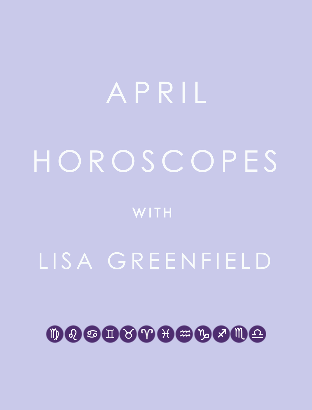 ESC: April Horoscopes ESC: April Horoscopes